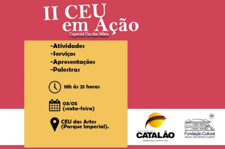 Fundação Cultural organiza II CEU em Ação, especial Dia das Mães