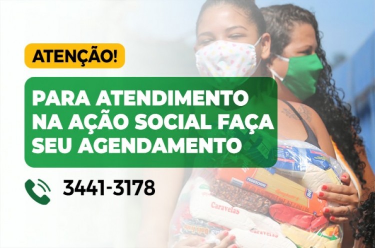 No enfrentamento à pandemia, Ação Social realiza atendimentos por agendamento