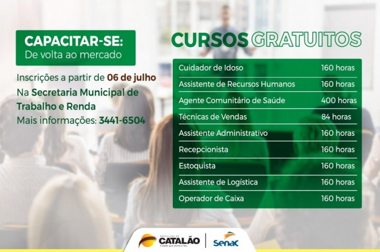 Capacitar-se: abertas inscrições para novas vagas em programa gratuito de capacitação profissional 